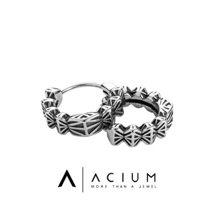 Silver Thread Frost Star Earrings